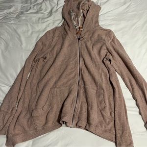 Blush Anthropologie Zip Up
